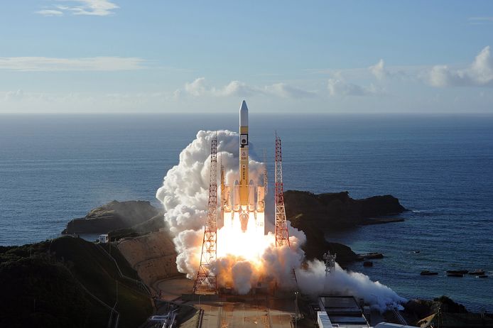 De Arabische Marsmissie vertrok van ruimtevaartcentrum Tanegashima in Japan.