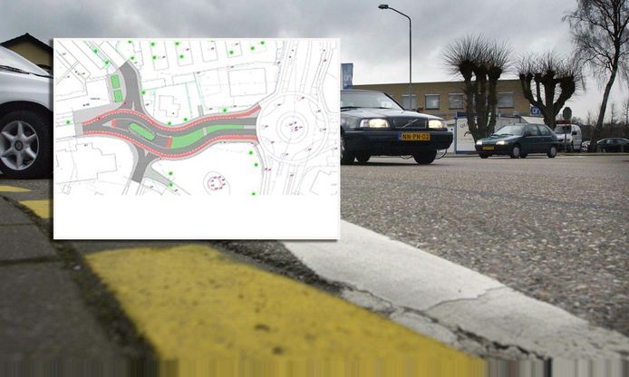 Een schetsontwerp van het voorrangsplein op het kruispunt Julianalaan-Stationsstraat-Pastorieweg ziet er zo uit. De gekozen variant voldoet aan veruit de meeste bewonerswensen.