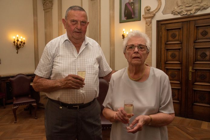 Emiel Kerckaert en Frida Donners vieren hun 60ste huwelijksverjaardag.