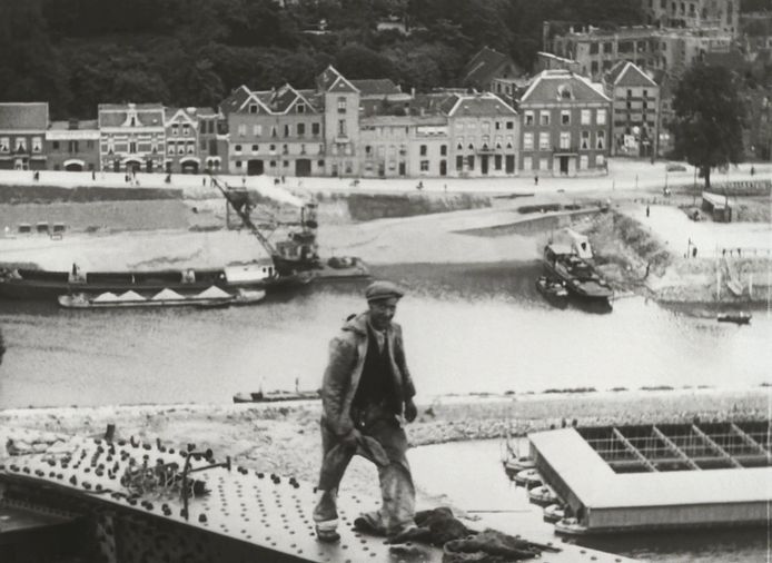 Still uit filmprogramma: Nieuwe beelden van de bouw van de Waalbrug in Nijmegen (1934-1936)