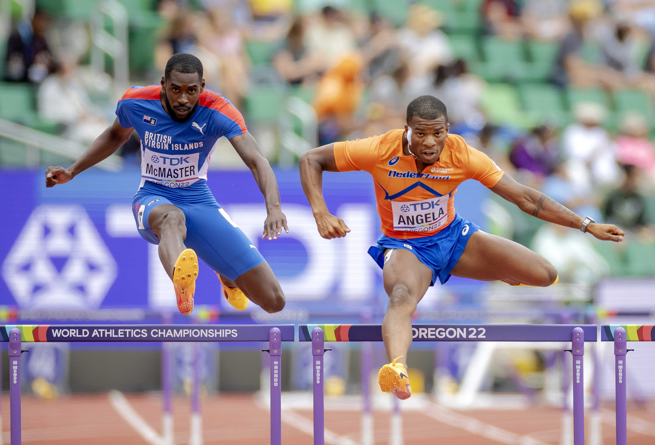 Ramsey Angela en Nick Smidt door naar halve finales op 400 meter horden