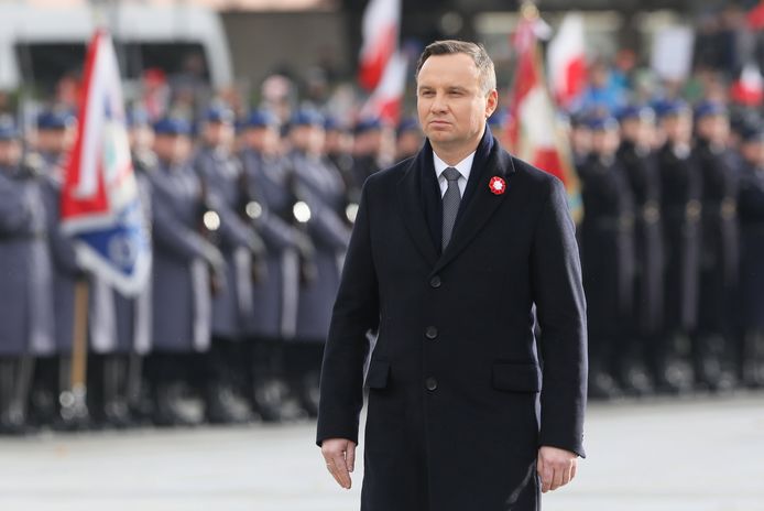 De Poolse president Andrezj Duda.