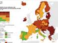 Heel Nederland kleurt rood op Europese coronakaart