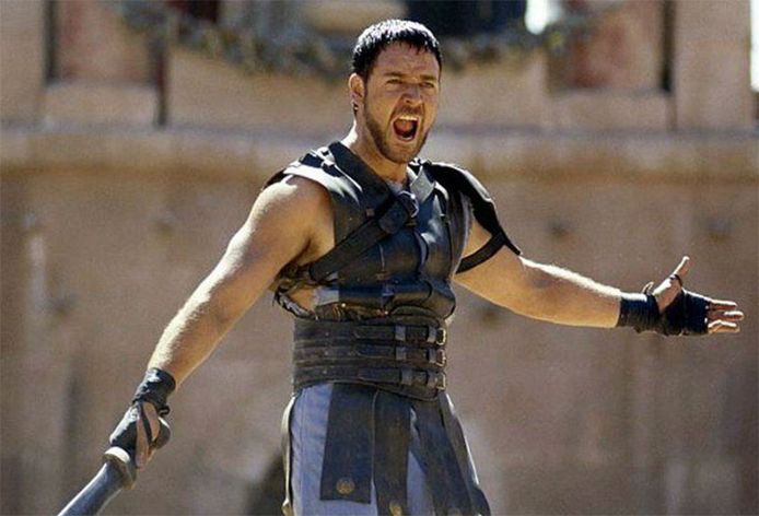 Russell Crowe won een Oscar voor z'n rol in 'Gladiator'.