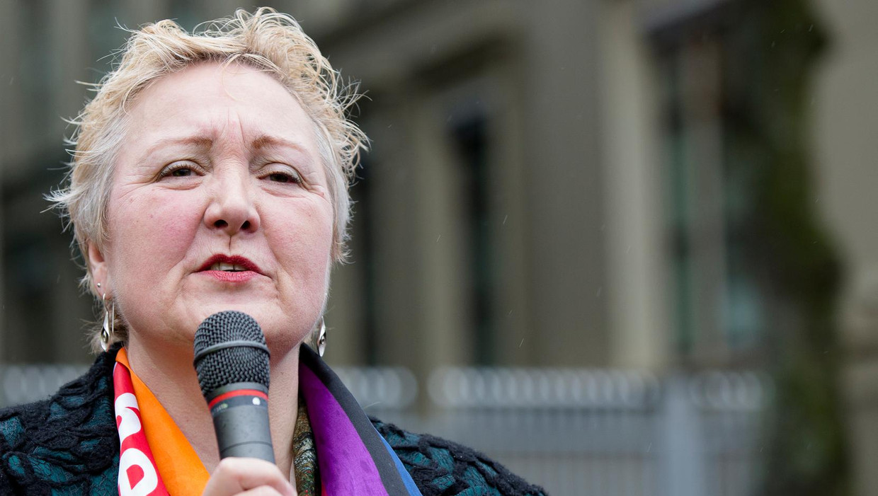 Corrie van Brenk, kandidaat-Kamerlid voor 50Plus, trok sterftecijfers van het CBS in twijfel. 'We moeten nieuwsgierig blijven naar haar waarnemingen.' Beeld anp