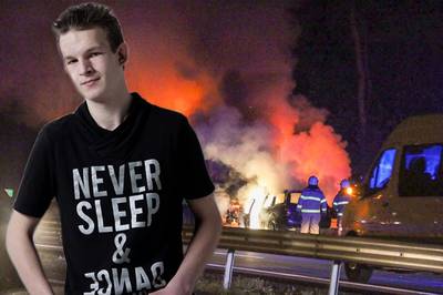 Trucker Danny (19) redt man uit brandende auto op A12: 'Anders was hij levend verbrand'