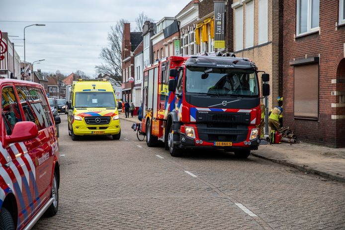 Er kwam ook een ambulance ter plaatse.