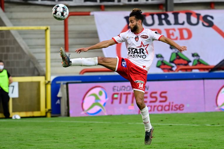 Imad Farajvan, middenvelder bij Moeskroen. Beeld Photo News