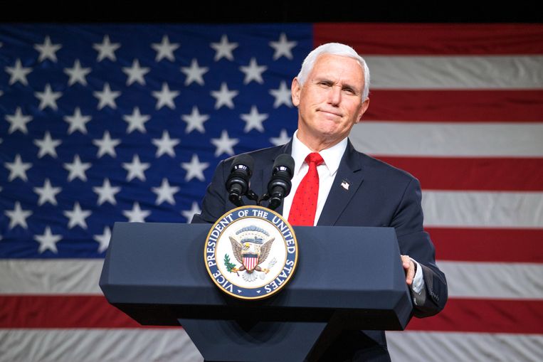 Mike Pence ging niet mee in Trumps fictie dat de vicepresident de verkiezingsuitslag kan afwijzen. Beeld Getty Images