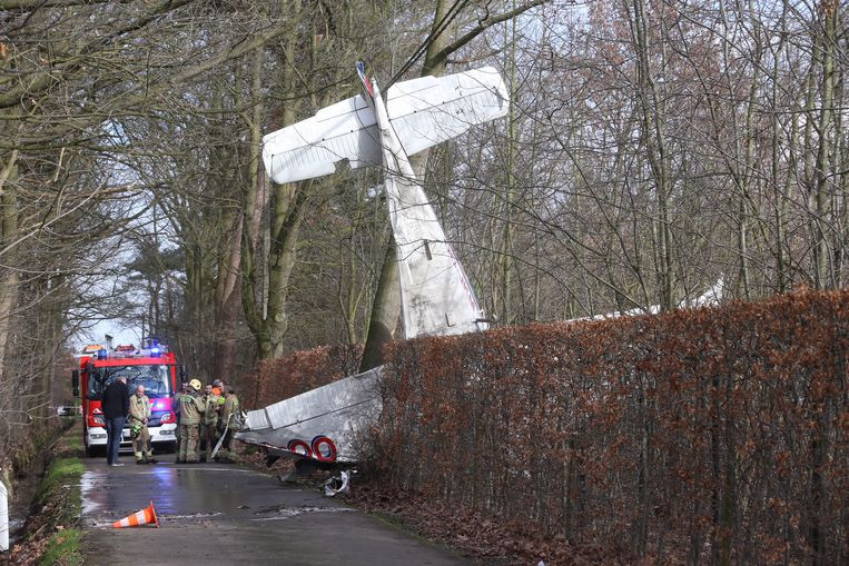 Beeld van het ongeval in Hasselt