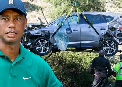 Oorzaak ernstig ongeluk Tiger Woods bekend: topgolfer crashte aan 140 km/u
