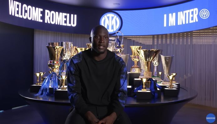 Romelu Lukaku gaf aan Inter TV al zijn eerste interview.