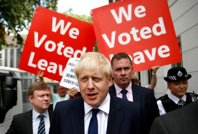 Brits premier Boris Johnson blijft erbij dat de ‘backstop’ uit het echtscheidingsakkoord met de EU moet.