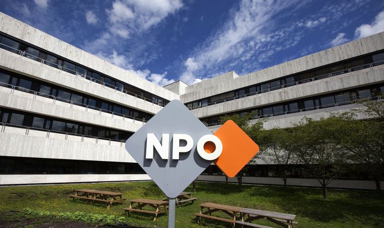 Het NPO-gebouw op het Mediapark in Hilversum. Beeld anp