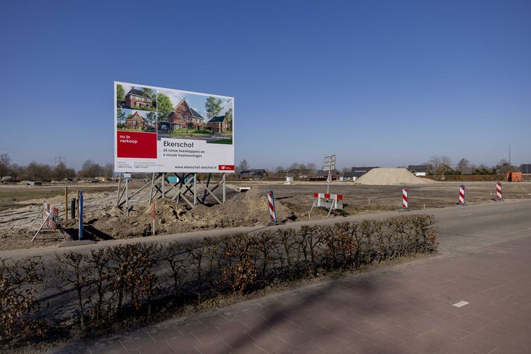 Braakliggend terrein voor een toekomstige woonwijk. De provincie Noord-Brabant verleent tijdelijk geen vergunningen meer voor projecten op het gebied van infrastructuur, landbouw, industrie, woningbouw en verduurzaming, wanneer die stikstofeffecten hebben voor Natura2000-gebieden. Beeld ANP