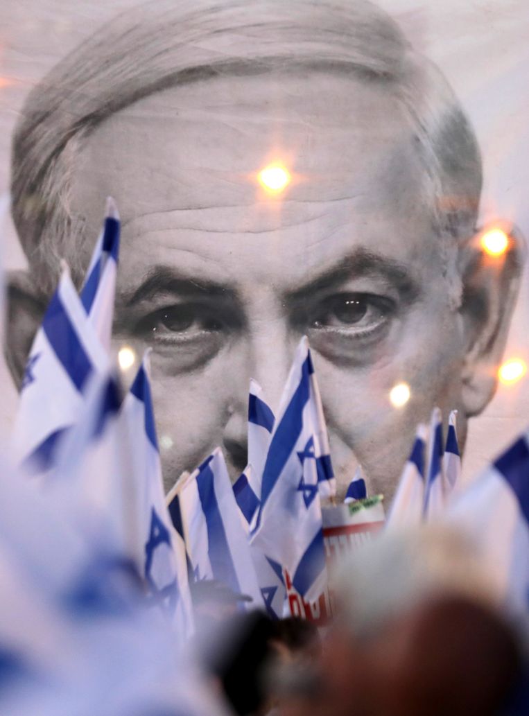 Is Benjamin Netanyahu, de langstzittende premier (vijftien jaar plus), het gezicht van Israël? Beeld ANP / EPA