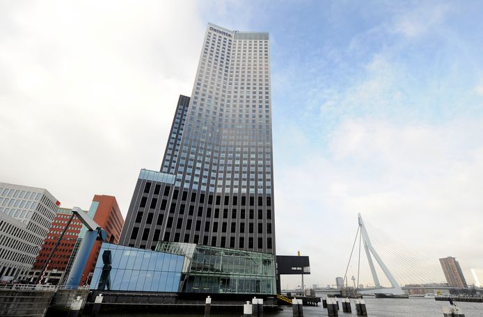 Het kantoor van Deloitte in de Maastoren in Rotterdam.