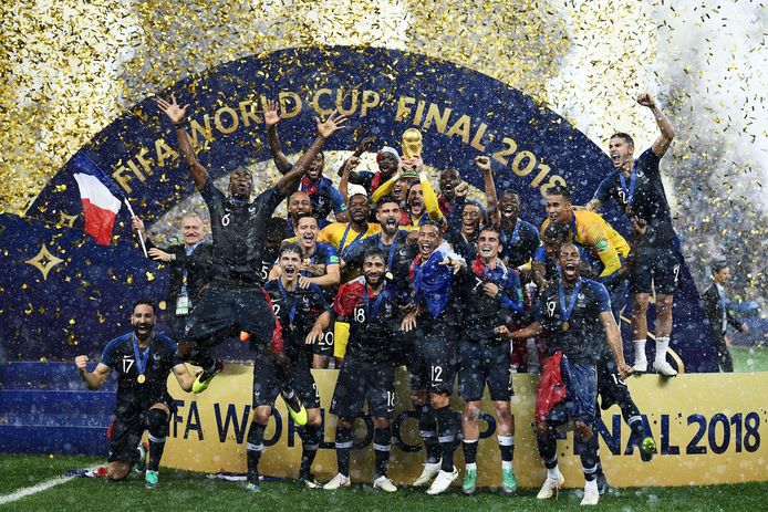 In 2018 werd Frankrijk wereldkampioen in Rusland.