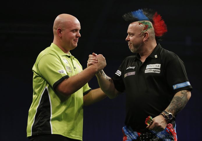 Michael van Gerwen en Peter Wright.