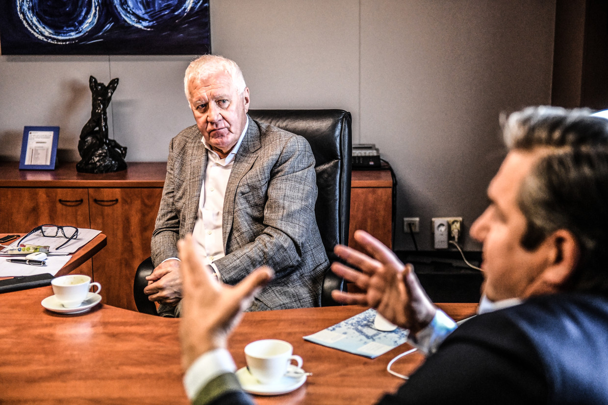 Patrick Lefevere en Vincent Mannaert: ‘Ronaldo heeft moeite om het einde van zijn carrière te aanvaarden.’ Beeld Koen Bauters