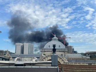 Brand in oud administratief centrum in Brussel