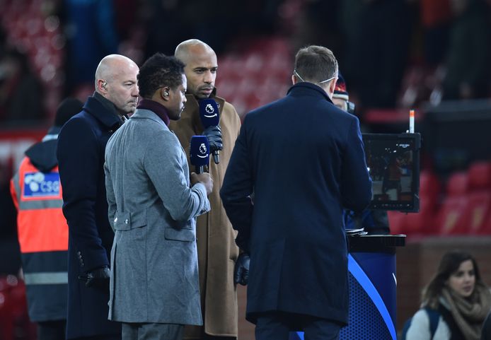 Patrice Evra, Alan Shearer en Thierry Henry.