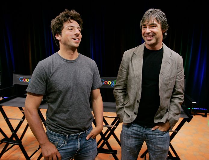 Sergey Brin en Larry Page.