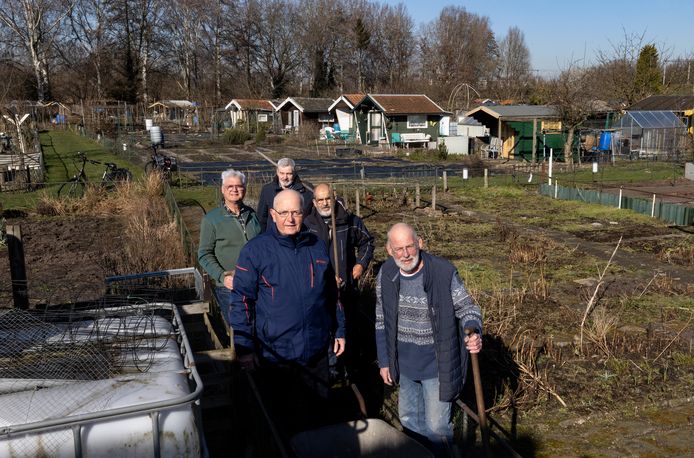 Leden van Volkstuin Delta in Helmond-Brouwhuis.