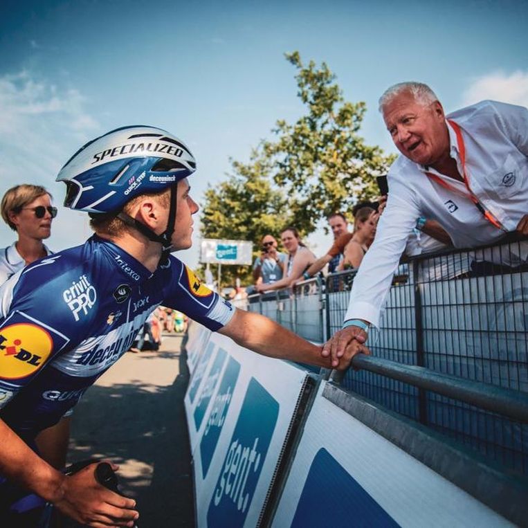 Evenepoel en Lefevere in 2019. Beeld Instagram