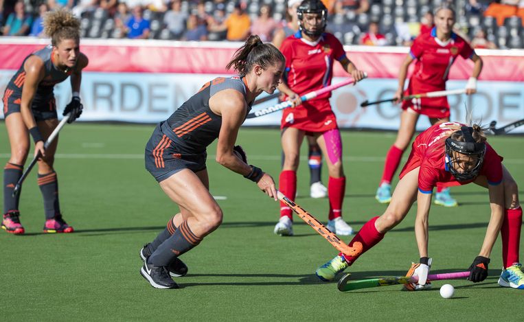 Nederland Wint Met 14 0 Van Rusland Op Het Ek Maar De Wedstrijd Was Een Aanklacht Tegen Het Hockey De Volkskrant