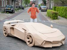 12-jarige Olivier bouwt een Lamborghini van karton: ‘Ik heb er meer dan 200 uur aan gewerkt’