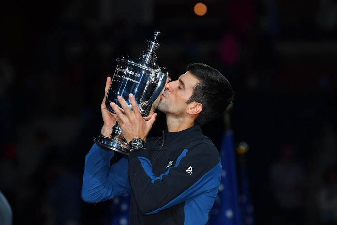 Novak Djokovic won vorig jaar de US Open bij de mannen.
