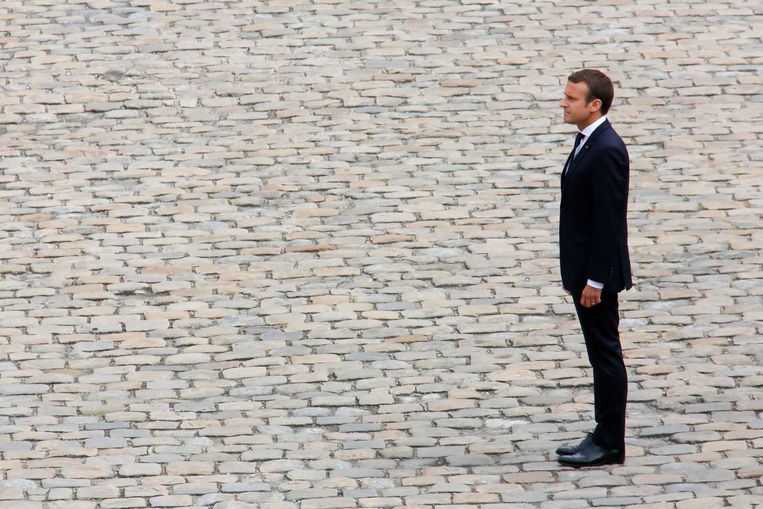 Frans president Emmanuel Macron. Beeld Photo News