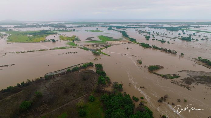 Nog beelden van de overstromingen in Queensland.
