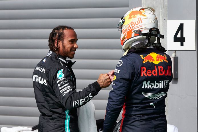 Hamilton en Verstappen.