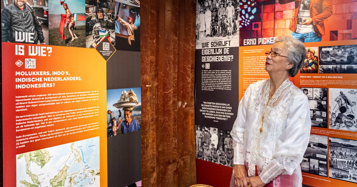 Pameran keliling tentang sejarah Maluku yang akan dikunjungi bulan ini di halaman sekolah di Zest |  Utrecht