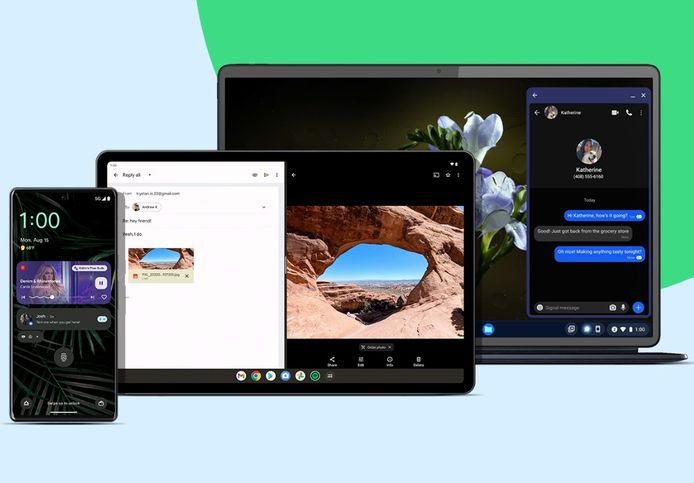 Android 13 is er voor smartphones en tablets, maar brengt ook nieuwe functies voor Chromebooks met zich mee.