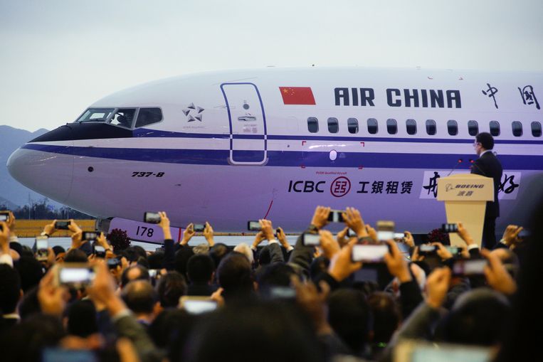 De eerste Boeing 737 Max van Air China wordt in december gepresenteerd. Beeld REUTERS