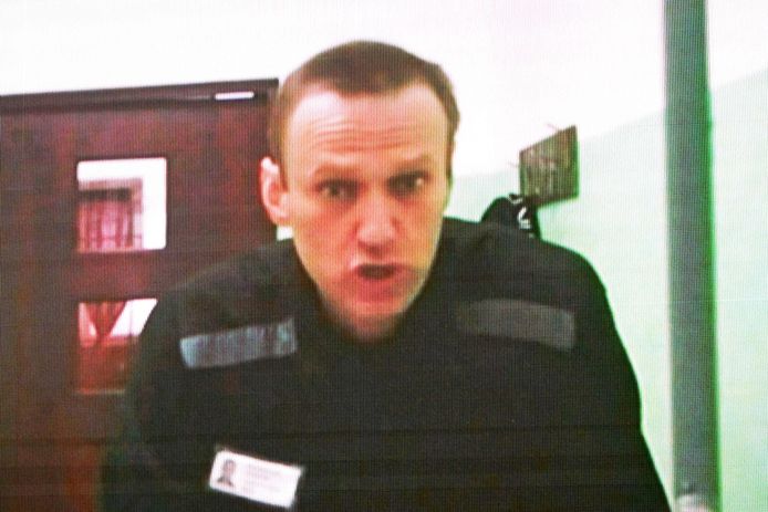 Aleksej Navalny in de gevangenis.