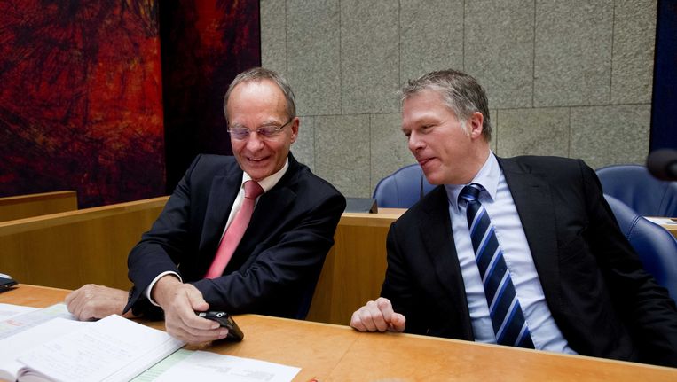 Informateurs Henk Kamp en Wouter Bos. 