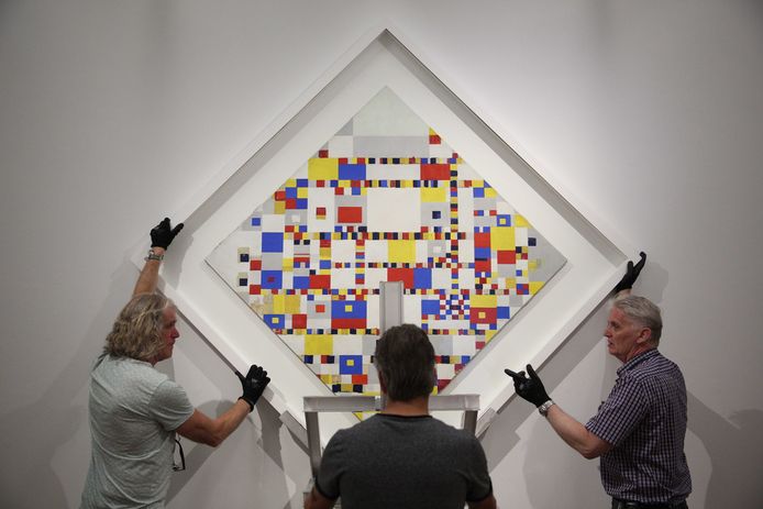 ‘Victory Boogie Woogie' van Mondriaan.