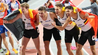 “Back to back!”: Belgian Tornados volgen zichzelf op als wereldkampioen op 4x400 meter