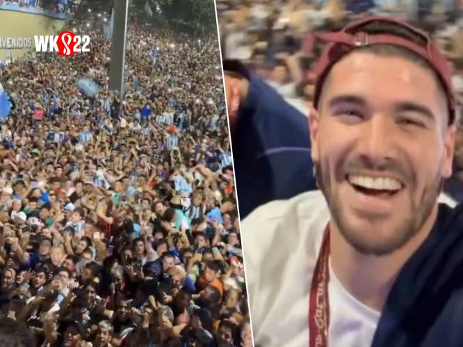 KIJK. Zo is het om wereldtitel naast Messi te vieren: De Paul deelt unieke beelden van Argentijnse mensenzee, Tagliafico filmt vanuit helikopter