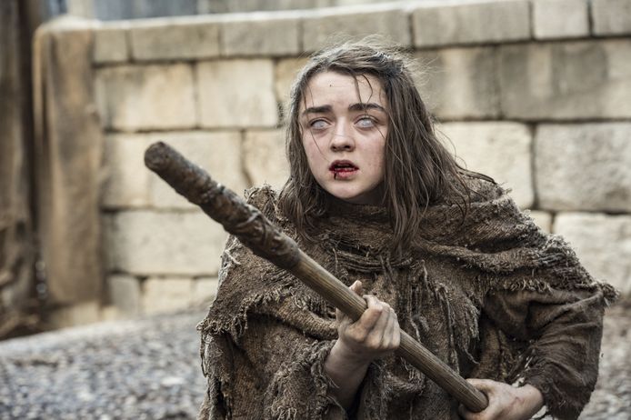 Maisie Williams als Arya Stark in 'Game of Thrones'.