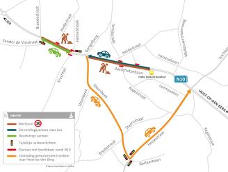 Beurtelings verkeer tussen Brandestraat en Hemelshoek 