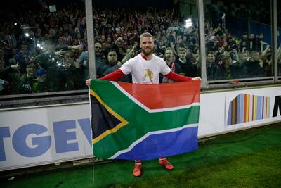 De feestvreugde bij de spelers en supporters van Sparta in beeld