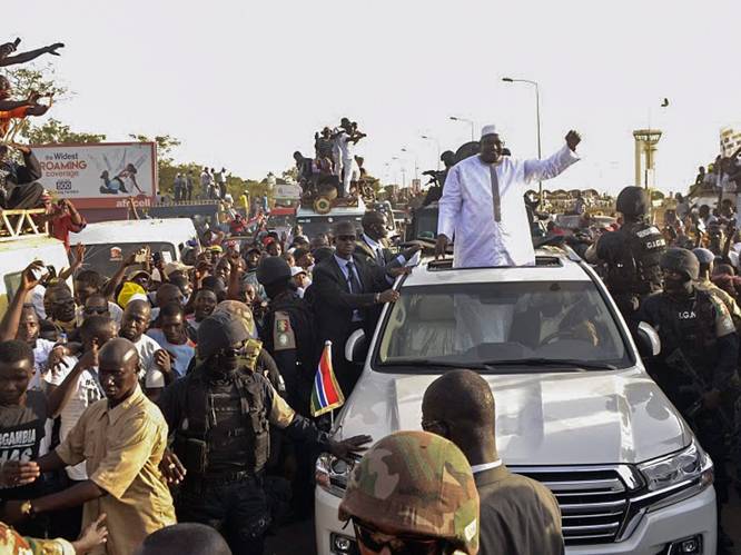 Ex-president Gambia liet wapens en munitie achter in privéwoning