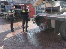 Cementwagen rijdt kilometers zonder band in Wateringen
