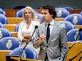 Jesse Klaver (GroenLinks) in de Tweede Kamer tijdens een debat over de voorjaarsnota.