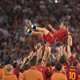 Oud-speler Francesco Totti is al een leven lang boegbeeld van AS Roma, de club die Ajax in de Europa League treft
